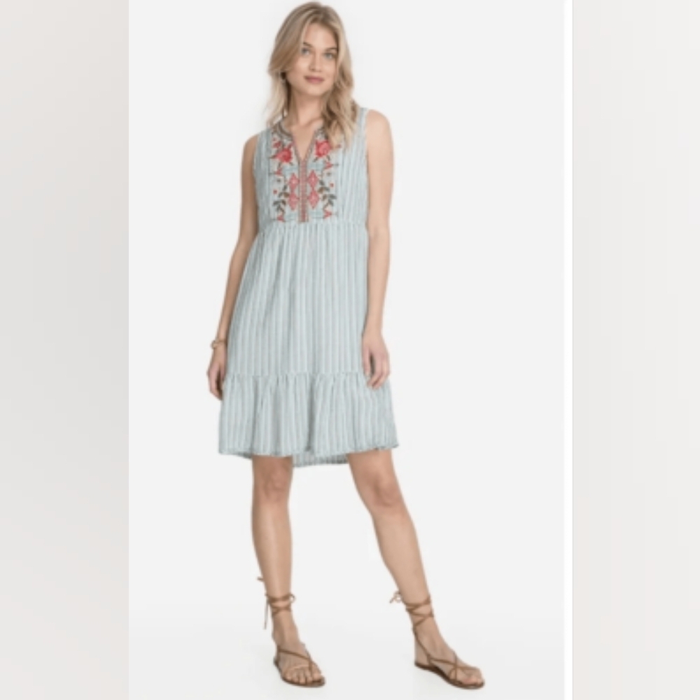 Johnny Was Workshop Cyriellw Effortless Boho Tank Dress Knee-length Medium